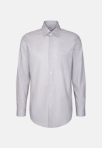 Regular Business shirt Print in Grey |  Seidensticker Onlineshop