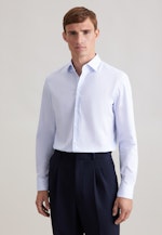 X-Slim Business shirt Print in Hellblau |  Seidensticker Onlineshop