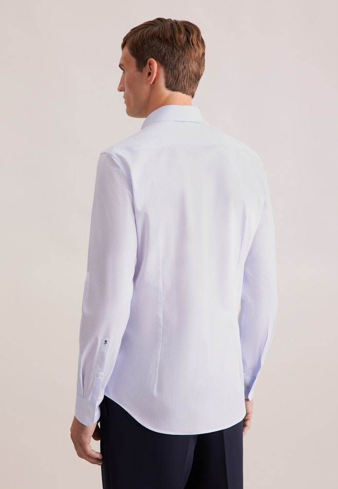X-Slim Business shirt Print in Hellblau | Seidensticker online shop