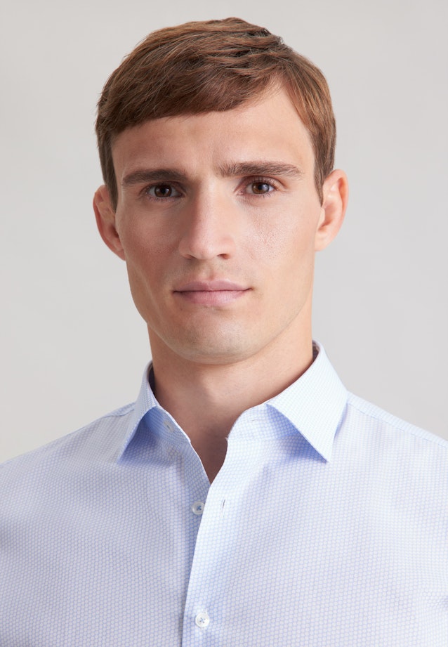 X-Slim Business Hemd Druck in Hellblau |  Seidensticker Onlineshop