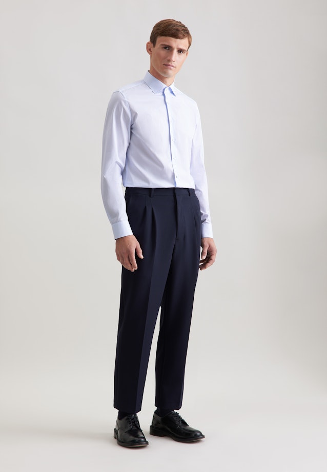 X-Slim Business shirt Print in Hellblau |  Seidensticker Onlineshop