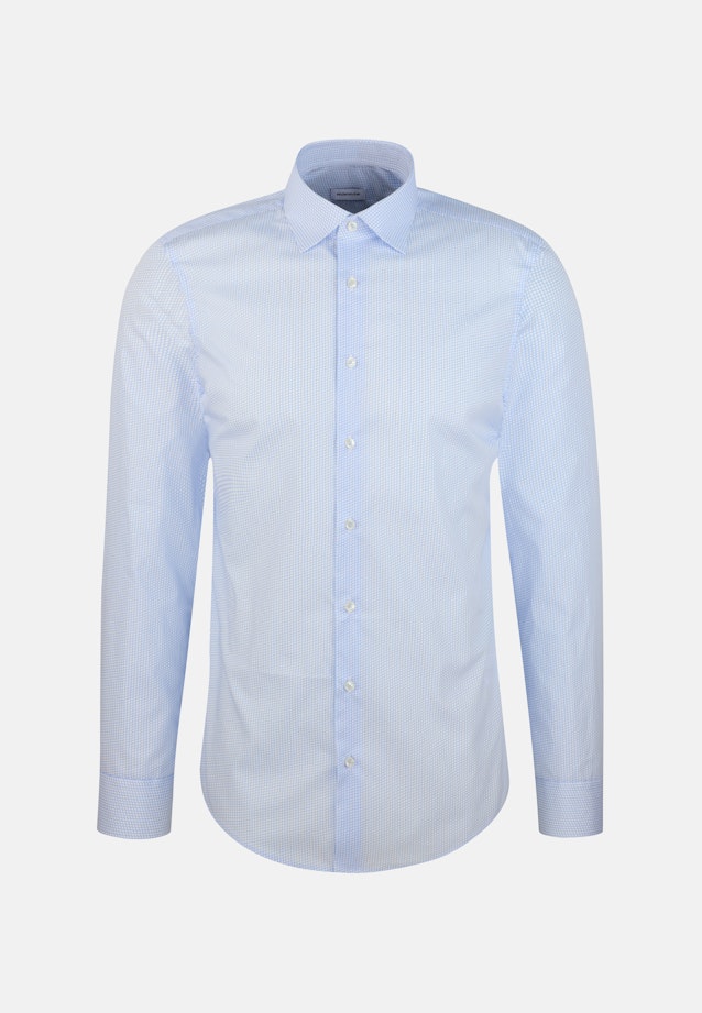 X-Slim Business Hemd Druck in Hellblau |  Seidensticker Onlineshop