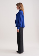 Schluppenbluse aus Chiffon in Mittelblau |  Seidensticker Onlineshop