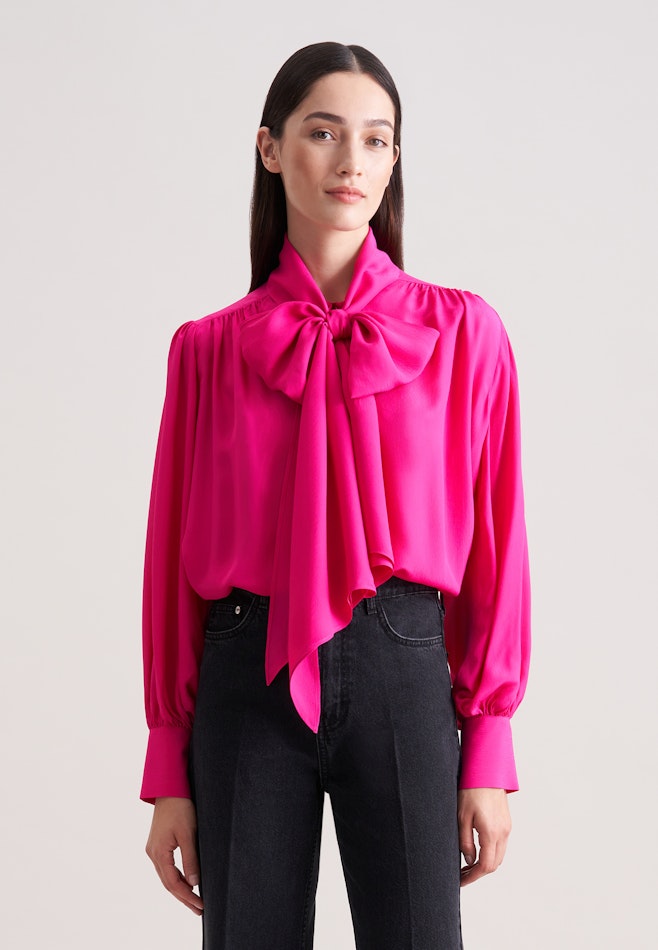 Schluppenbluse aus Chiffon in Rosa | Seidensticker Onlineshop