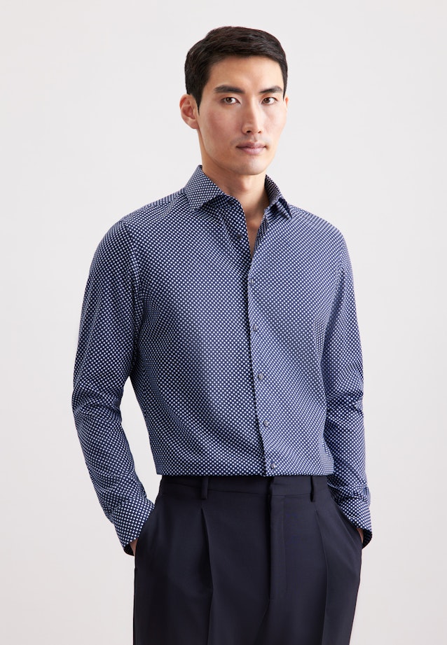 X-Slim Chemise d'affaires Imprimé in Bleu Foncé |  Seidensticker Onlineshop