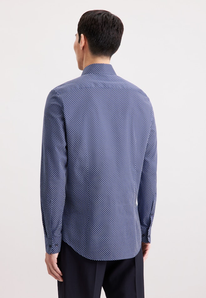 X-Slim Business shirt Print in Dunkelblau | Seidensticker online shop