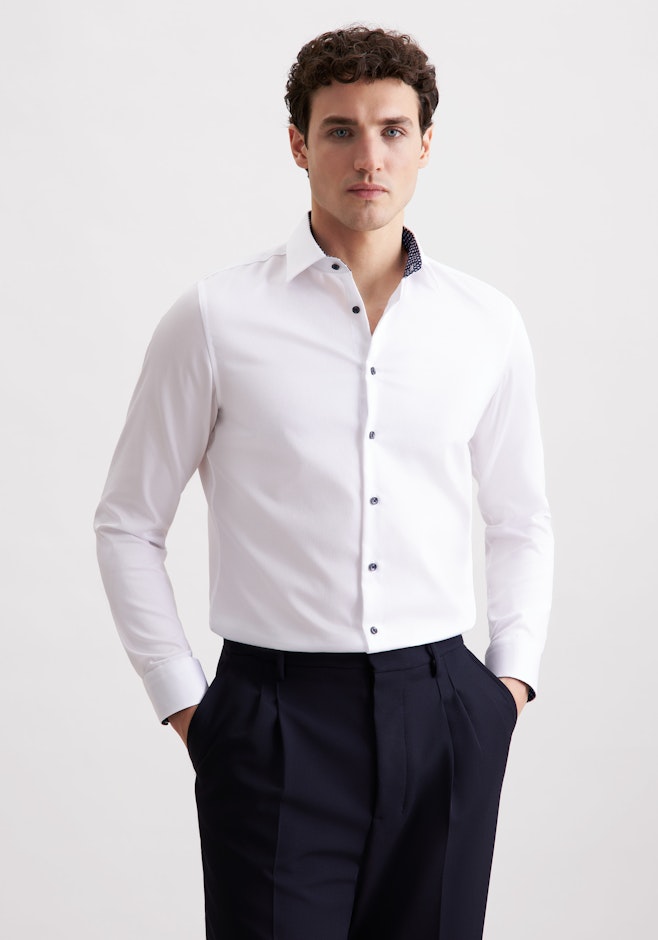 Shaped Business Hemd Uni in Weiß | Seidensticker Onlineshop