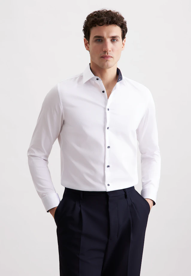 Shaped Chemise d'affaires Uni in Blanc |  Seidensticker Onlineshop