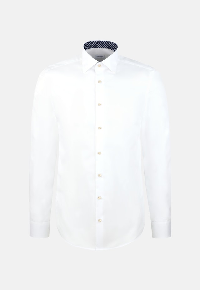 Shaped Business Hemd Uni in Weiß |  Seidensticker Onlineshop