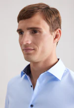 Shaped Business shirt Uni in Mittelblau |  Seidensticker Onlineshop