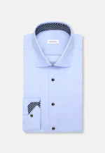 Shaped Business shirt Uni in Mittelblau |  Seidensticker Onlineshop