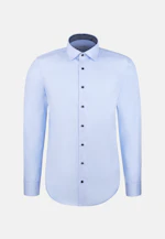 Shaped Business shirt Uni in Mittelblau |  Seidensticker Onlineshop