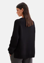 Crew neck sweater with cashmere in Schwarz |  Seidensticker Onlineshop