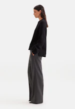 Crew neck sweater with cashmere in Schwarz |  Seidensticker Onlineshop