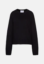 Crew neck sweater with cashmere in Schwarz |  Seidensticker Onlineshop