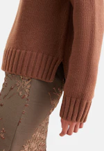 Crew neck sweater with cashmere in Braun |  Seidensticker Onlineshop