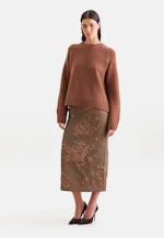 Crew neck sweater with cashmere in Braun |  Seidensticker Onlineshop