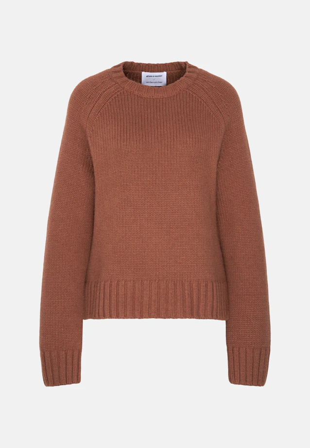 Crew neck sweater with cashmere in Braun |  Seidensticker Onlineshop