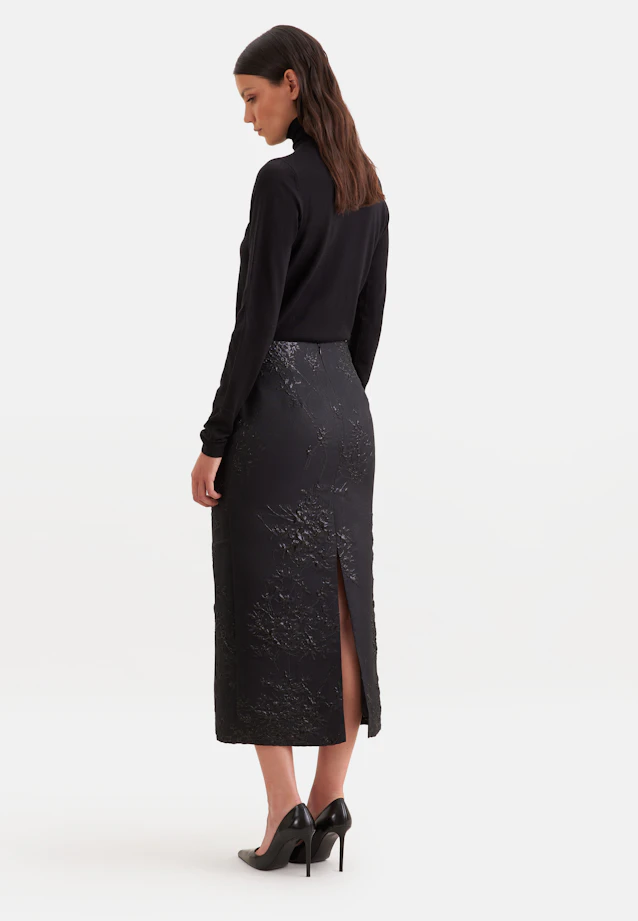 Jacquard Pencilskirt in Schwarz |  Seidensticker Onlineshop