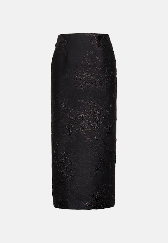 Jacquard Pencilskirt in Schwarz |  Seidensticker Onlineshop