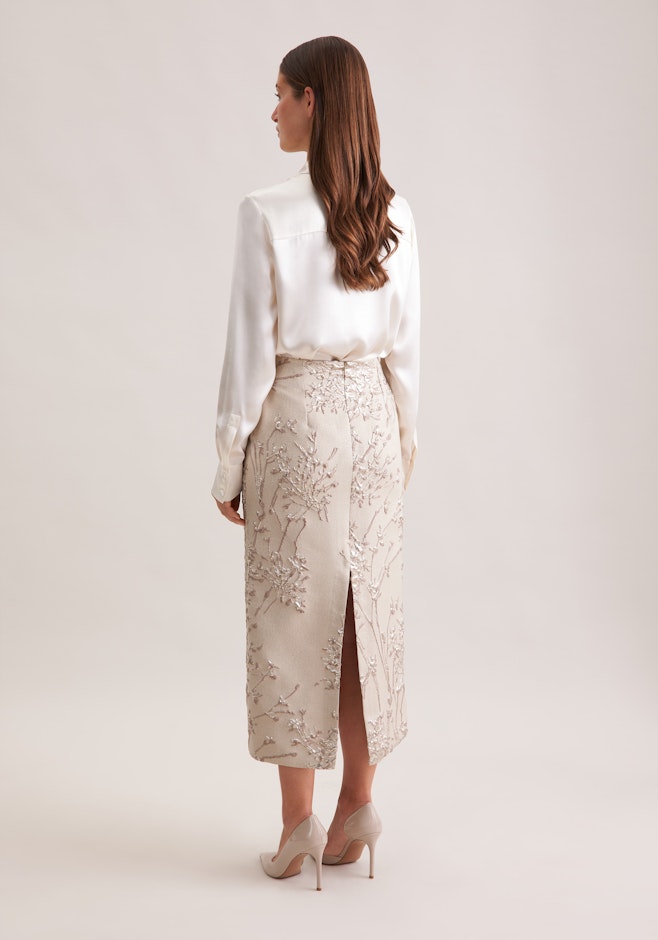 Jacquard Pencilskirt in Beige | Seidensticker online shop