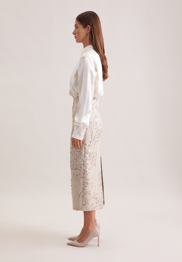 Jacquard Pencilskirt in Beige |  Seidensticker Onlineshop