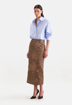 Jacquard Pencilskirt in Braun |  Seidensticker Onlineshop