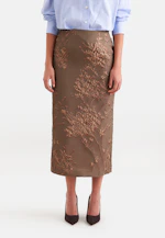 Jacquard Pencilskirt in Braun |  Seidensticker Onlineshop