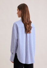 Oversized Bluse in fließender Ware in Mittelblau |  Seidensticker Onlineshop