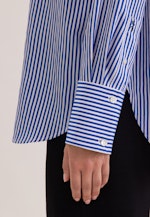 Oversized Bluse in fließender Ware in Mittelblau |  Seidensticker Onlineshop