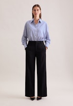 Oversized Bluse in fließender Ware in Mittelblau |  Seidensticker Onlineshop