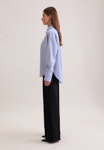 Oversized Bluse in fließender Ware in Mittelblau |  Seidensticker Onlineshop