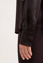 Satinierte Hemdbluse in Marron |  Seidensticker Onlineshop