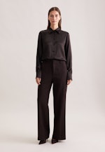 Satinierte Hemdbluse in Marron |  Seidensticker Onlineshop