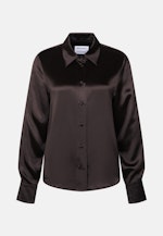 Satinierte Hemdbluse in Marron |  Seidensticker Onlineshop