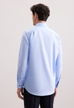 Comfort Business Hemd Uni in Mittelblau |  Seidensticker Onlineshop