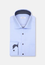 Comfort Business shirt Uni in Mittelblau |  Seidensticker Onlineshop