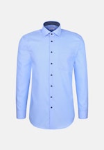 Comfort Business shirt Uni in Mittelblau |  Seidensticker Onlineshop