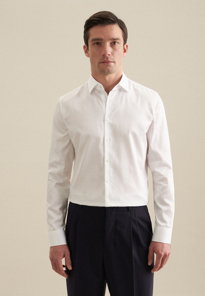 X-Slim Business shirt Uni in Weiß | Seidensticker online shop