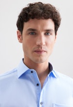 Regular Business shirt Uni in Mittelblau |  Seidensticker Onlineshop
