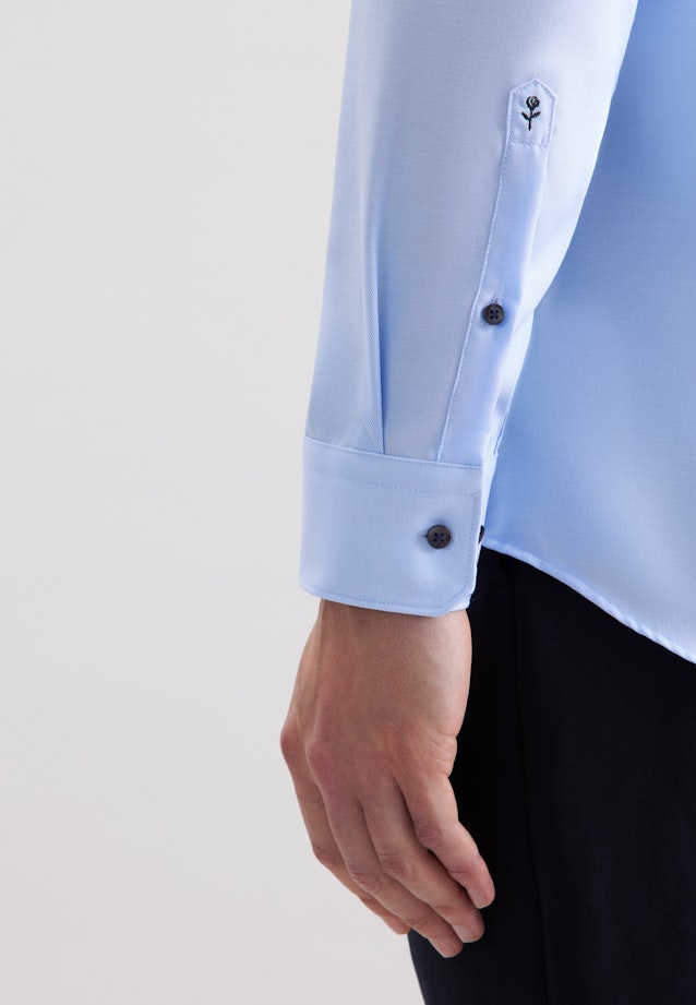 Regular Business Hemd Uni in Mittelblau |  Seidensticker Onlineshop