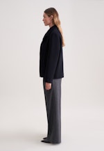 Zweireihiger Kurzmantel mit Wolle in Dunkelblau |  Seidensticker Onlineshop