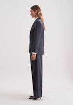 Zweireihiger Blazer mit Pattentaschen aus einer Wollmischung in Grau |  Seidensticker Onlineshop