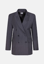 Zweireihiger Blazer mit Pattentaschen aus einer Wollmischung in Grau |  Seidensticker Onlineshop