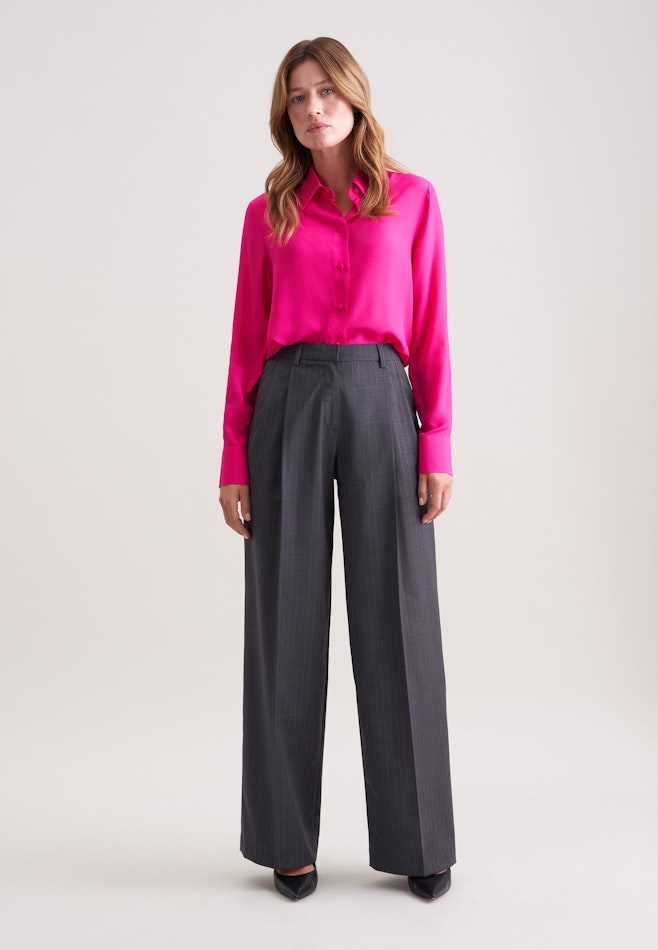 Bundfaltenhose Nadelstreifen in Grau | Seidensticker Onlineshop