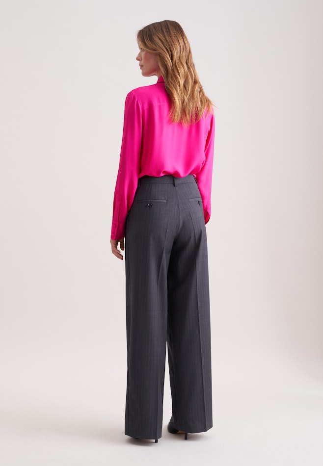 Bundfaltenhose Nadelstreifen in Grau | Seidensticker Onlineshop