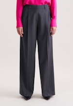 Bundfaltenhose aus einer Wollmischung in Grau |  Seidensticker Onlineshop