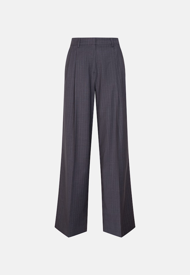 Bundfaltenhose aus einer Wollmischung in Grau | Seidensticker Onlineshop
