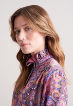 Satinierte Bluse mit Rüschendetail in Rosa |  Seidensticker Onlineshop