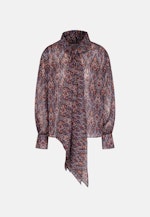 Schluppenbluse mit Metallic Garn in Dunkelblau |  Seidensticker Onlineshop